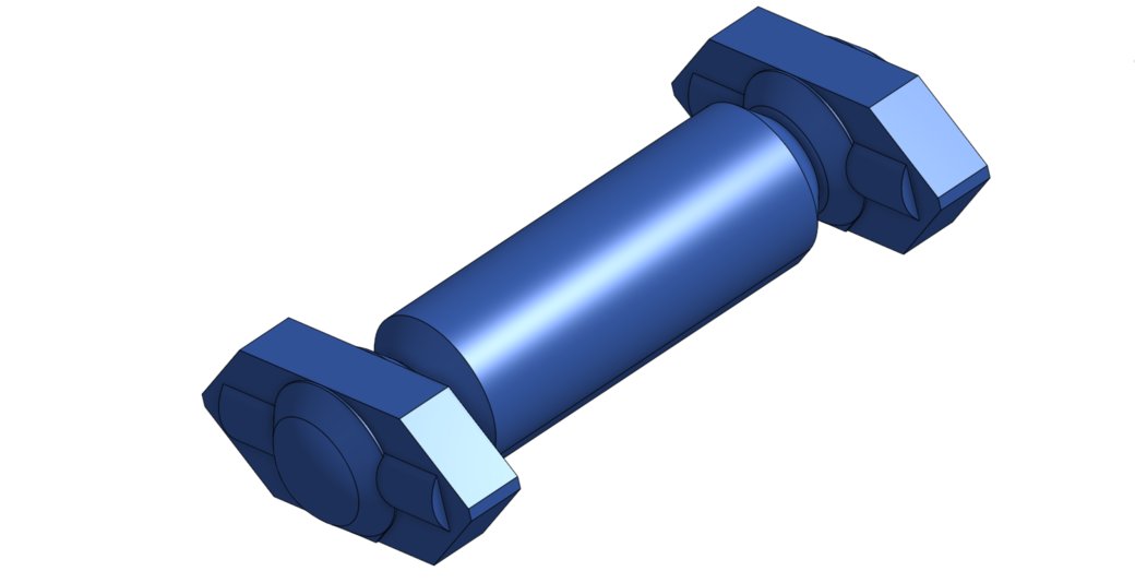 CAD Rendering of shaft