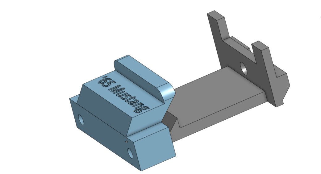 CAD Rendering of chassis mounts