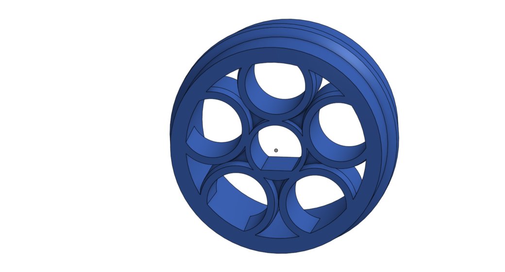 CAD rendering of wheel design