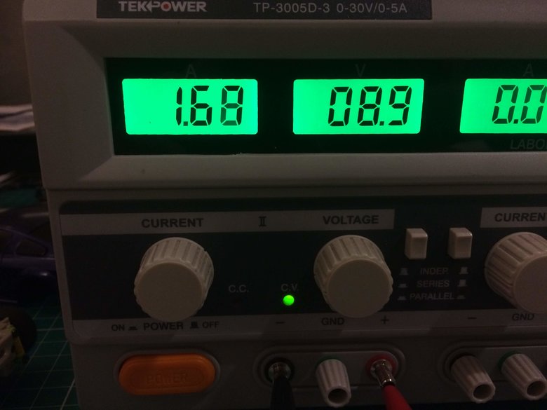 Running 9 volts at 1.7 amps